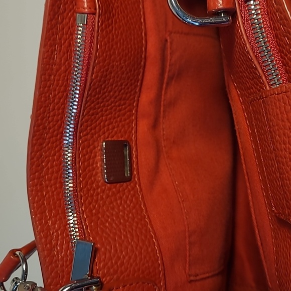 Valentina genuine leather red convertible purse - Picture 6 of 11